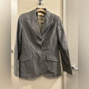Pendleton Wool Blazer Jacket Women’s 12 Grey